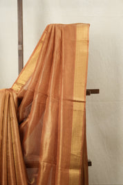 Red Gold Tissue Tussar Silk Saree - SRRGTTSS523
