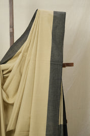 Beige Bengal Cotton Saree - SRBBCS143