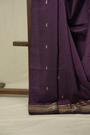 Purple Cotton Paithani Saree - SRPCPS807