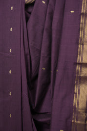 Purple Cotton Paithani Saree - SRPCPS807
