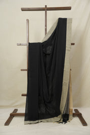 Black Bengal Cotton Saree - SRBBCS144