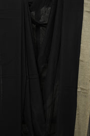Black Bengal Cotton Saree - SRBBCS144