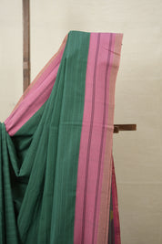 Green Cotton Ilkal Saree  - SRGCIS671