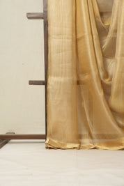 Yellow Gold Tissue Tussar Silk Saree - SRYGTTSS521