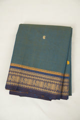 Teal kanchi Cotton Saree - SRTKCS1424