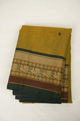 Mehendi Green Kanchi Cotton Saree - SRMGKCS1412