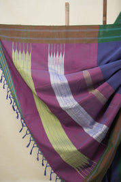 Blue Cotton Ilkal Saree  - SRBCIS668