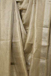 Olive Gold Tissue Tussar Silk Saree - SROGTTSS520