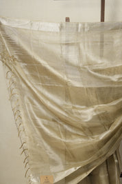 Olive Gold Tissue Tussar Silk Saree - SROGTTSS520