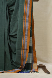 Green Cotton Ilkal Saree  - SRGCIS664