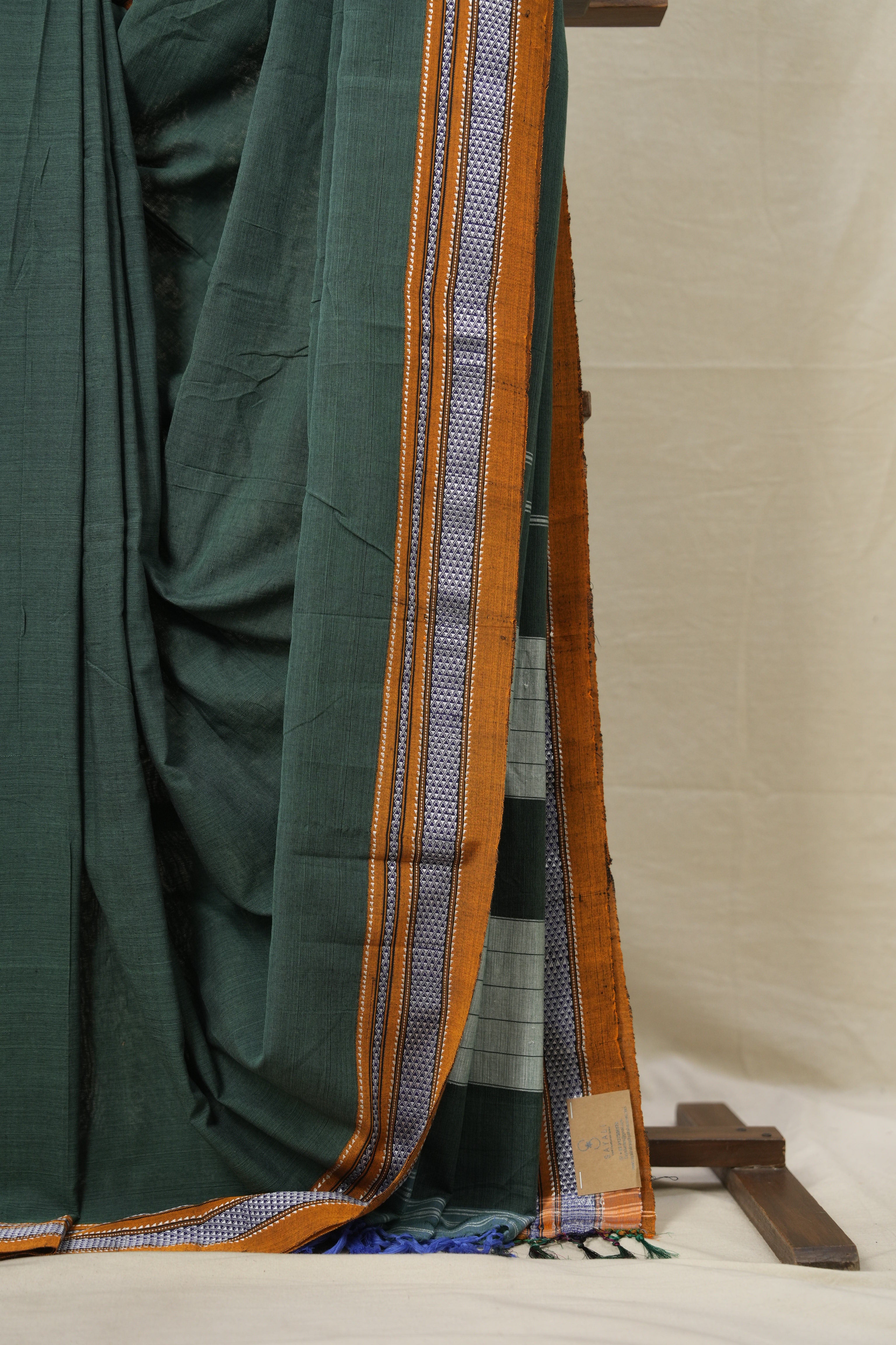 Green Cotton Ilkal Saree  - SRGCIS664