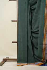 Green Cotton Ilkal Saree  - SRGCIS664