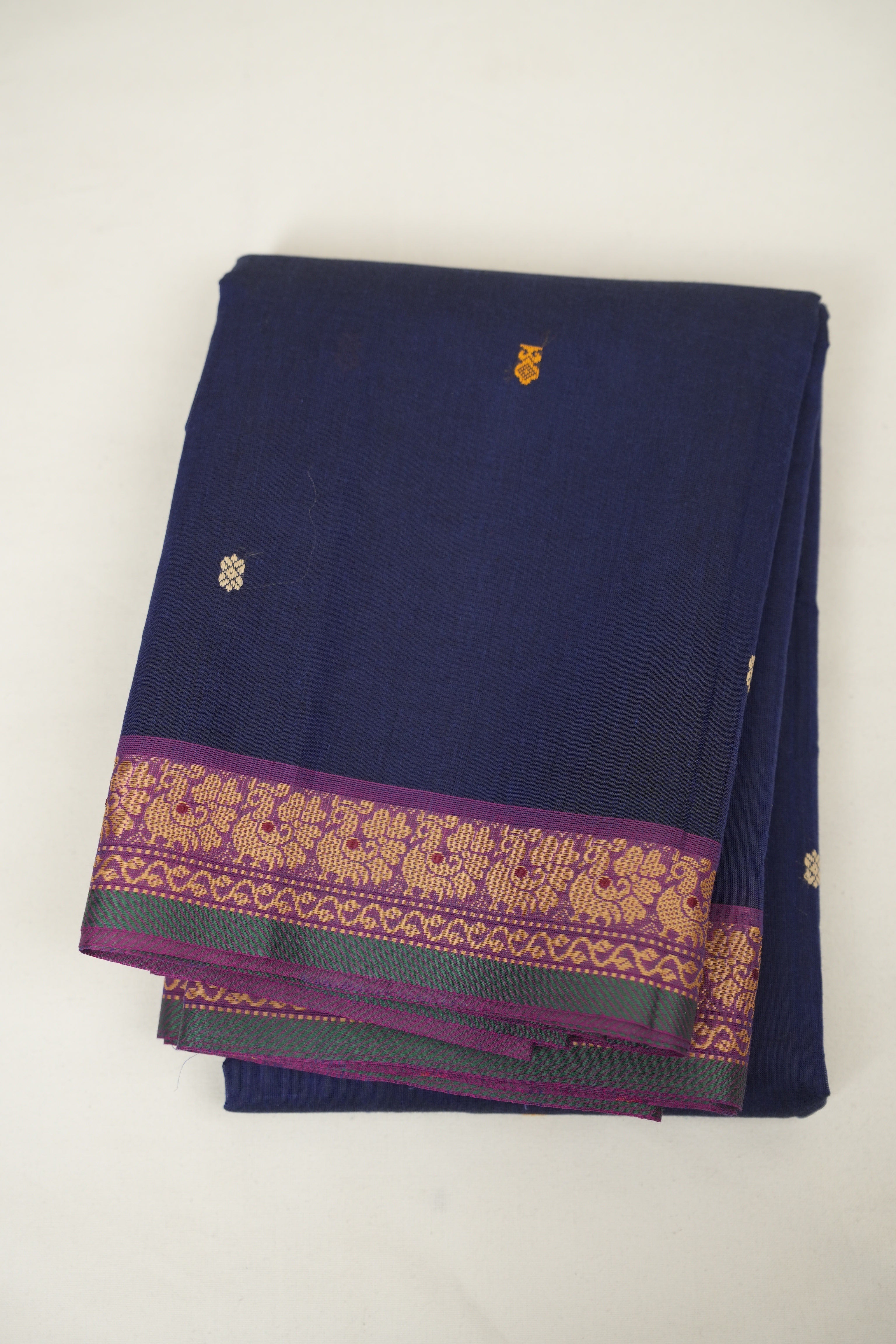 Blue kanchi Cotton Saree - SRBKCS1418