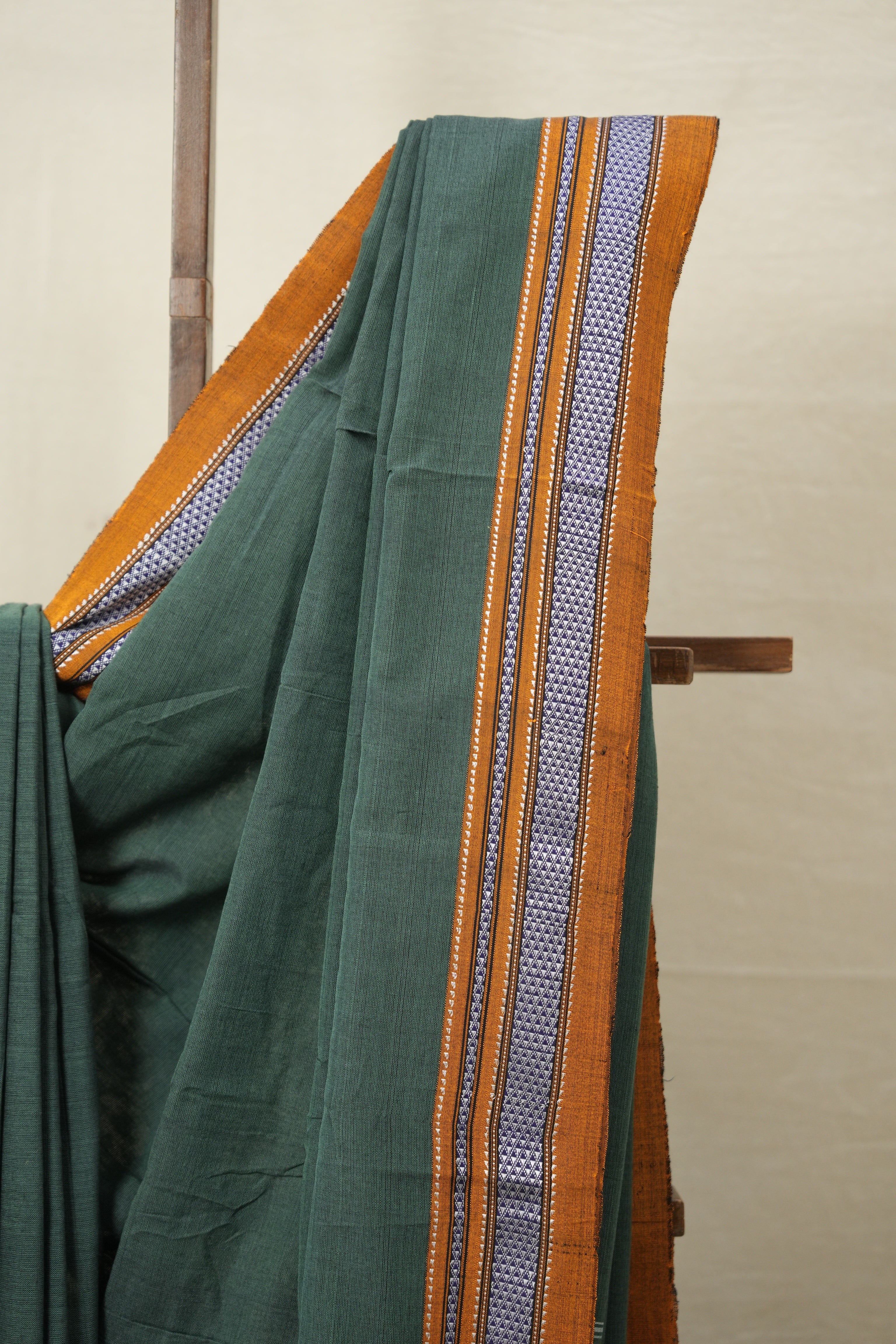 Green Cotton Ilkal Saree  - SRGCIS664