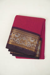 Pink Kanchi Cotton Saree - SRPKCS1469