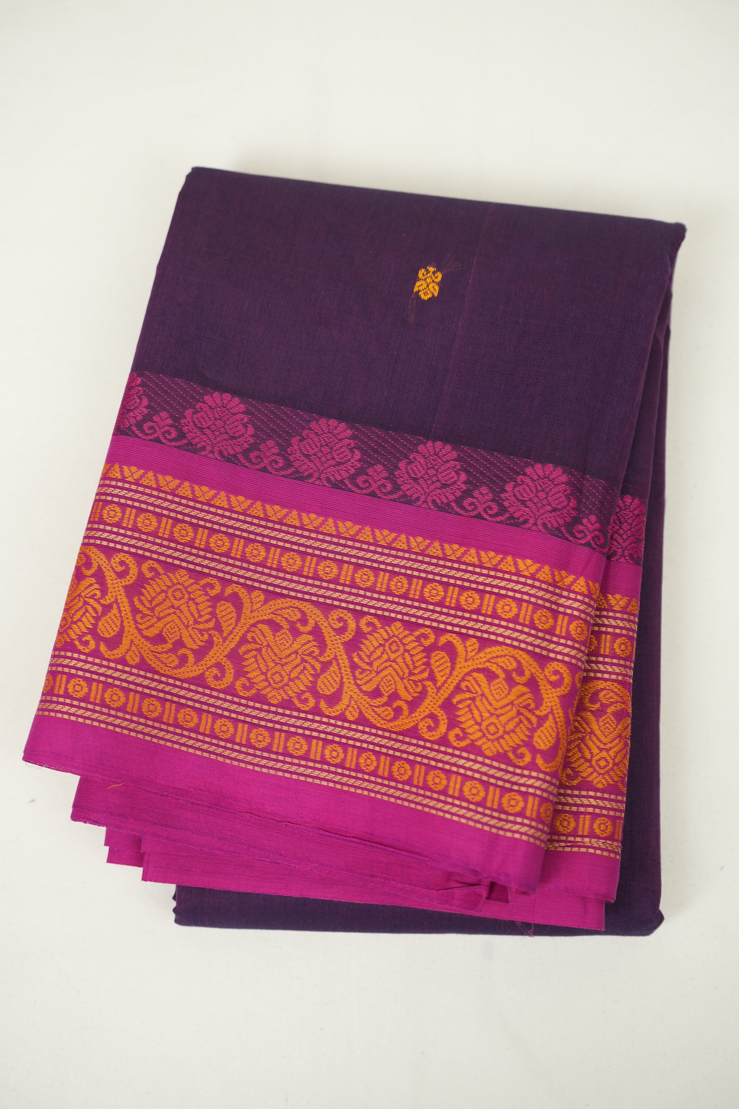 Purple kanchi Cotton Saree - SRPKCS1448