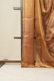 Purple-Gold Tissue Tussar Silk Saree - SRPGTTSS534