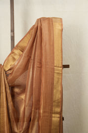 Purple-Gold Tissue Tussar Silk Saree - SRPGTTSS534