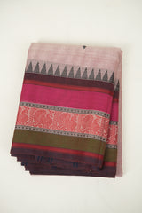 Pestle Red Kanchi Cotton Saree - SRPRKCS1390