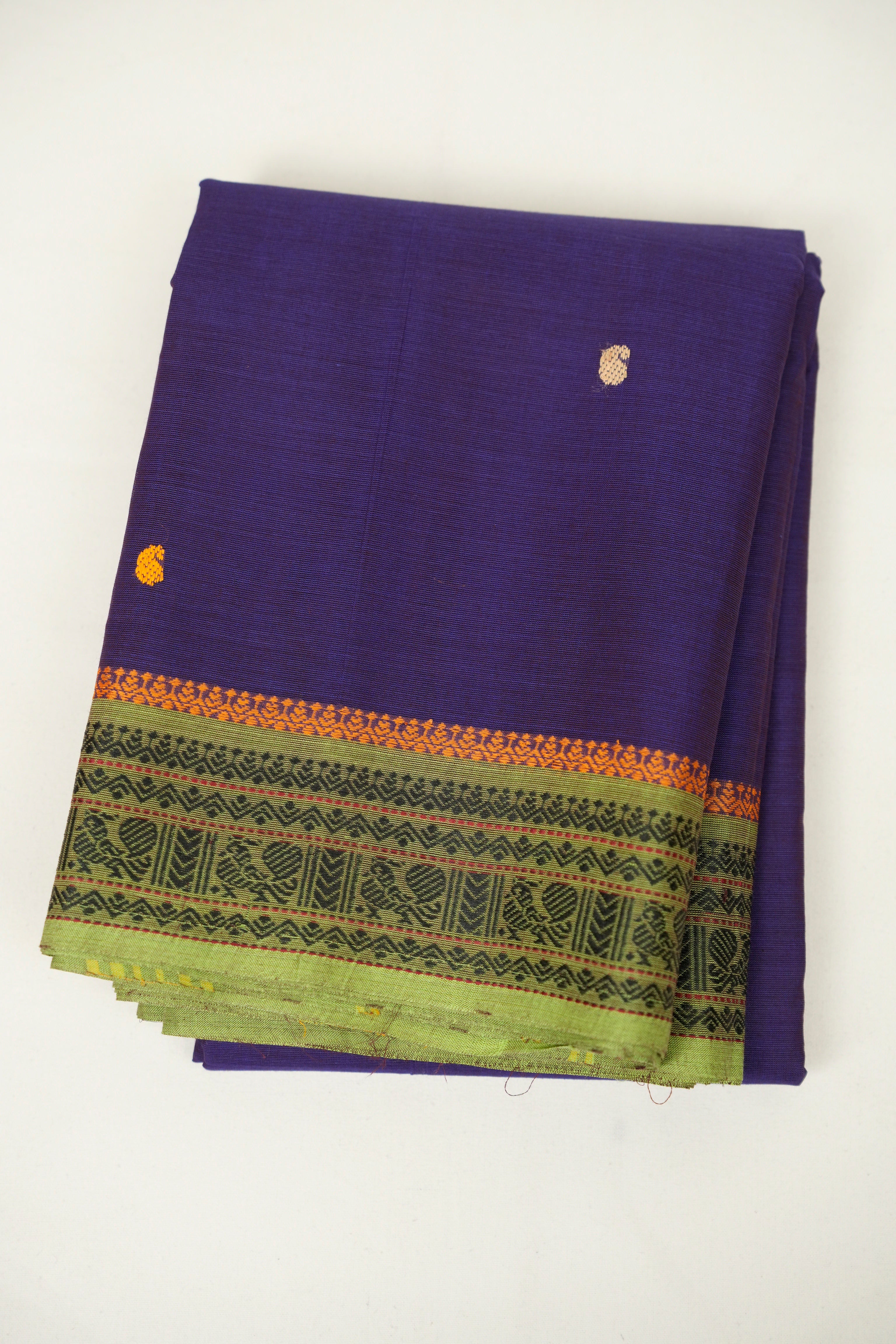 Blue kanchi Cotton Saree - SRBKCS1428