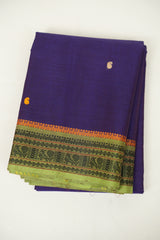 Blue kanchi Cotton Saree - SRBKCS1428