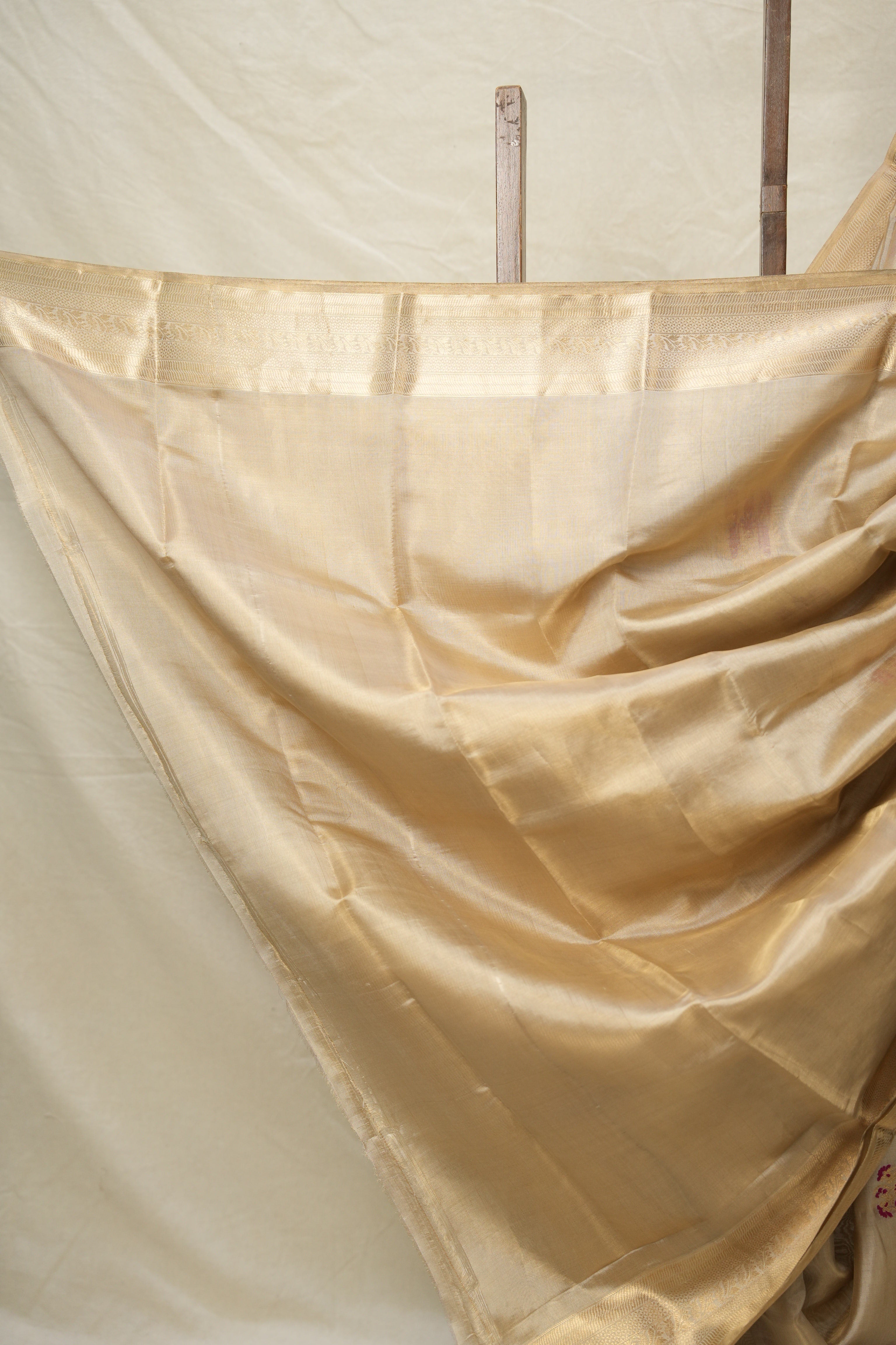 Beige Chanderi Silk Saree - SRBCSS528