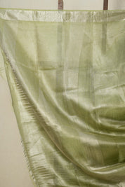 Pista Green Tissue Tussar Silk Saree - SRPGTTSS535