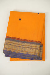 Orange Kanchi Cotton Saree - SROKCS1403
