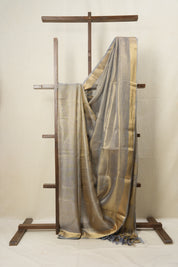 Golden Blue Tissue Tussar Silk Saree - SRGBTTSS538