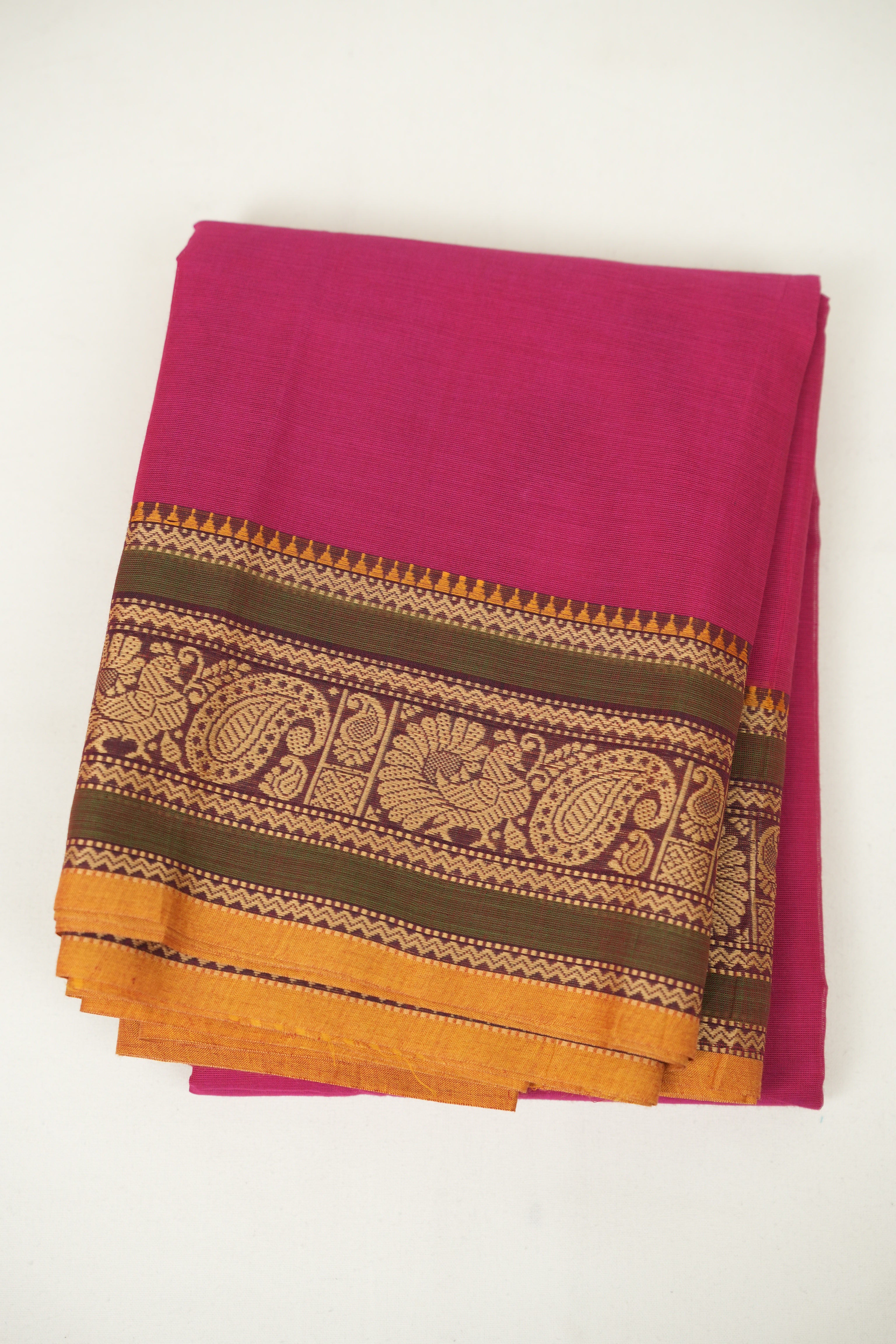 Pink Kanchi Cotton Saree - SRPKCS1482