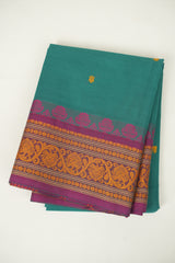 Green kanchi Cotton Saree - SRGKCS1435