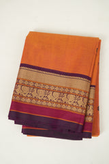 Orange kanchi Cotton Saree - SROKCS1425