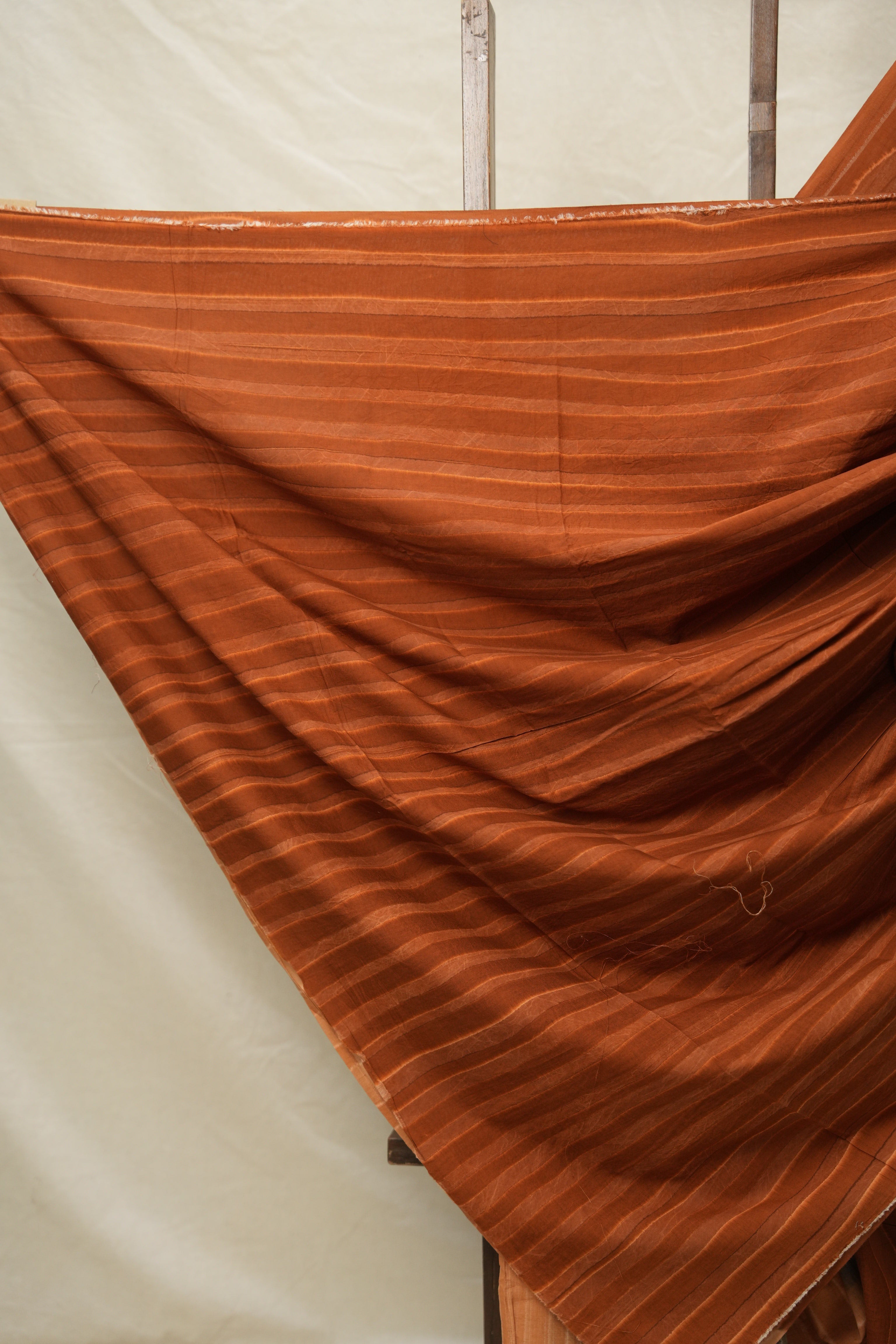 Orange Grey Cotton Saree - SROGCS3074