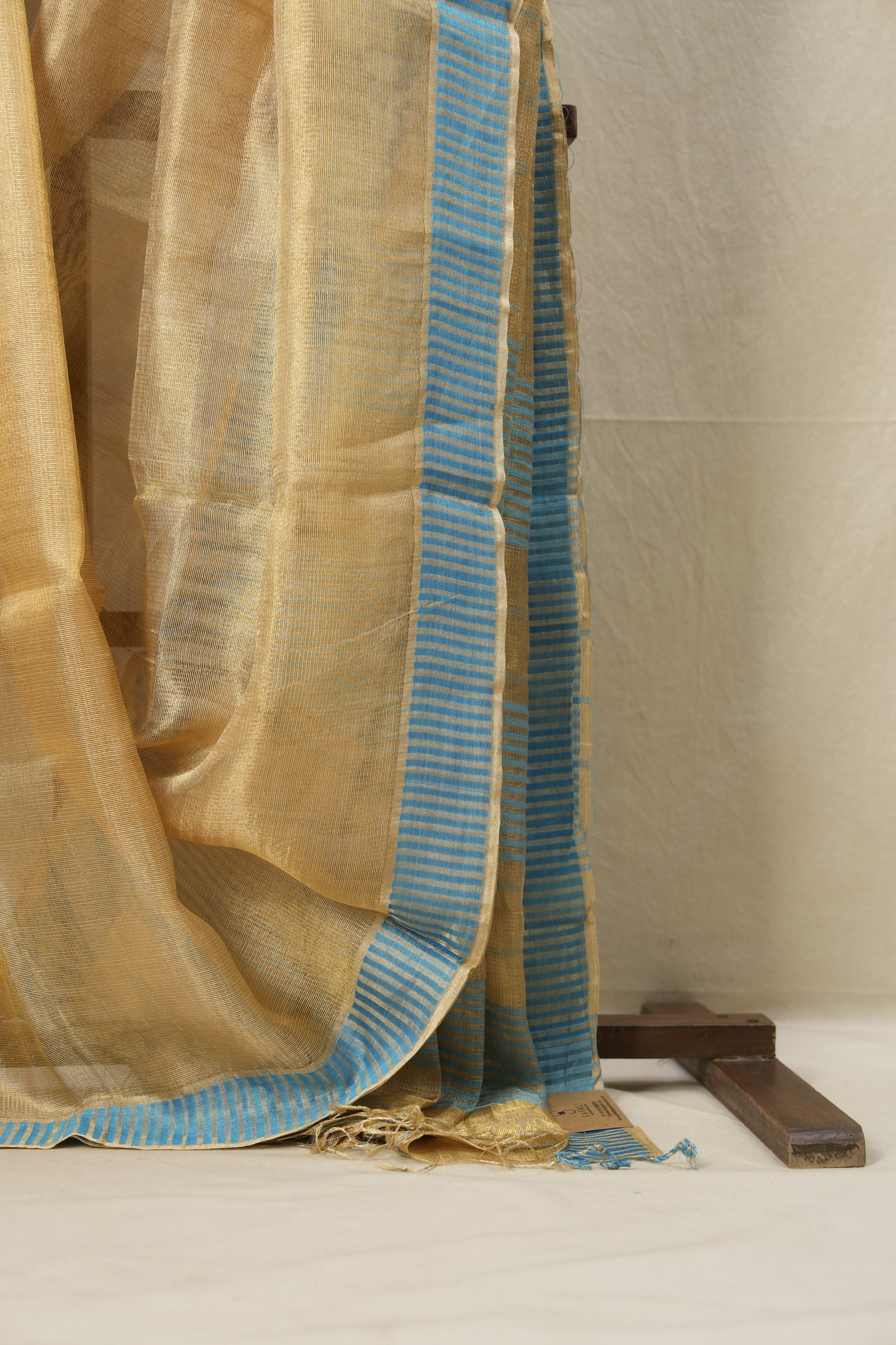 Golden Tissue Tussar Silk Saree - SRGTTSS528