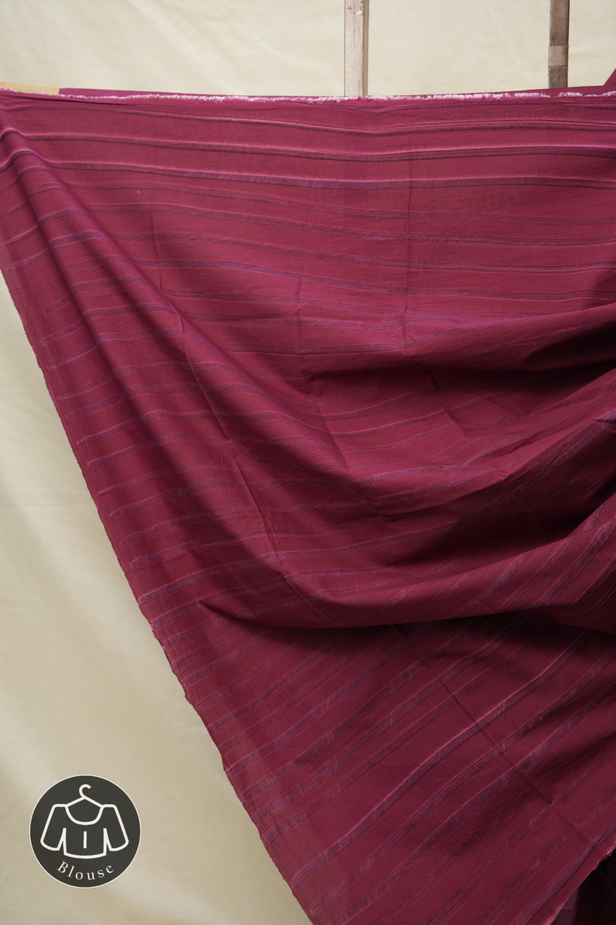 Plum Pink Cotton Saree - SRPPCS3076