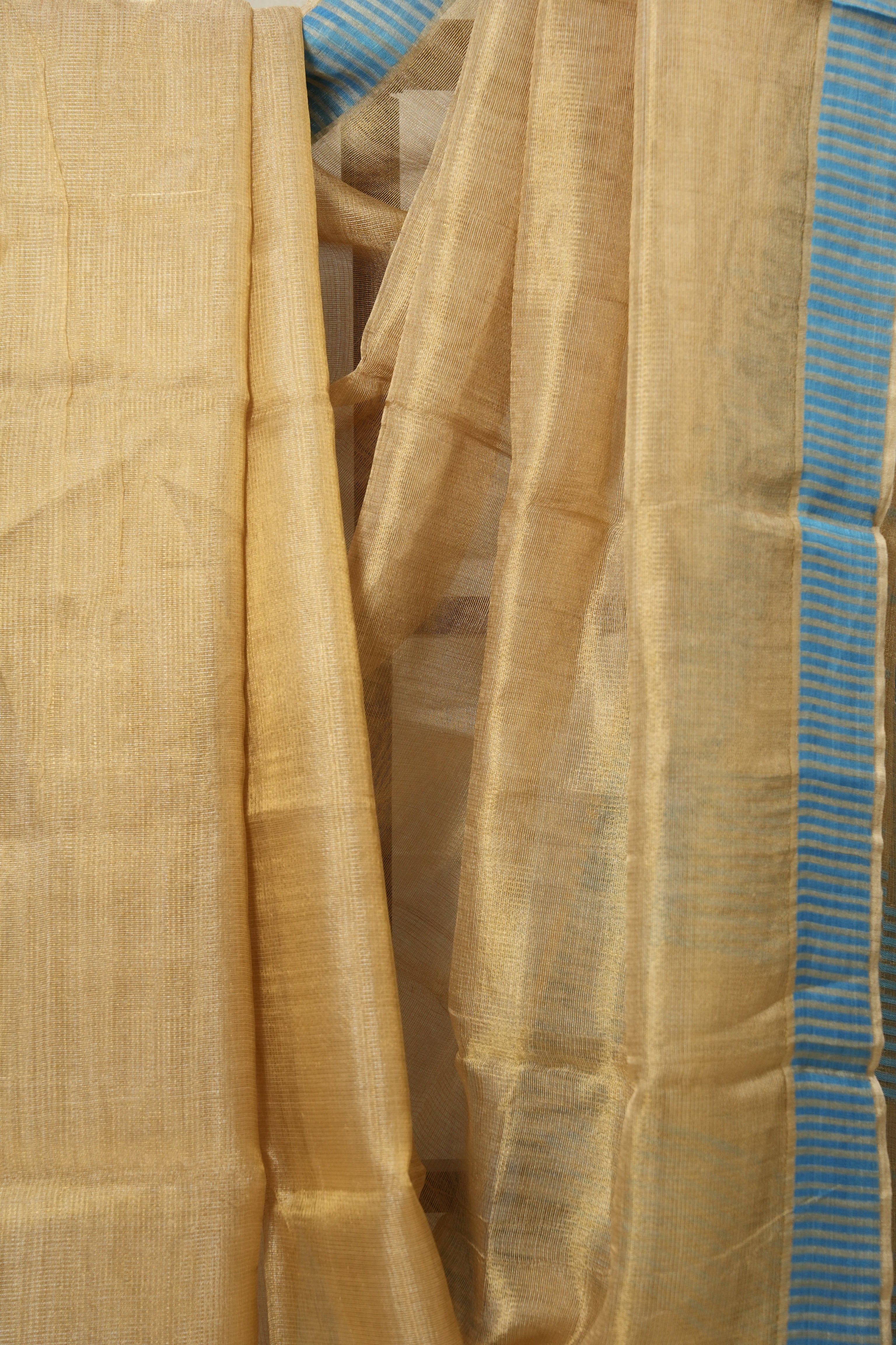 Golden Tissue Tussar Silk Saree - SRGTTSS528