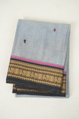 Grey kanchi Cotton Saree - SRGKCS1429