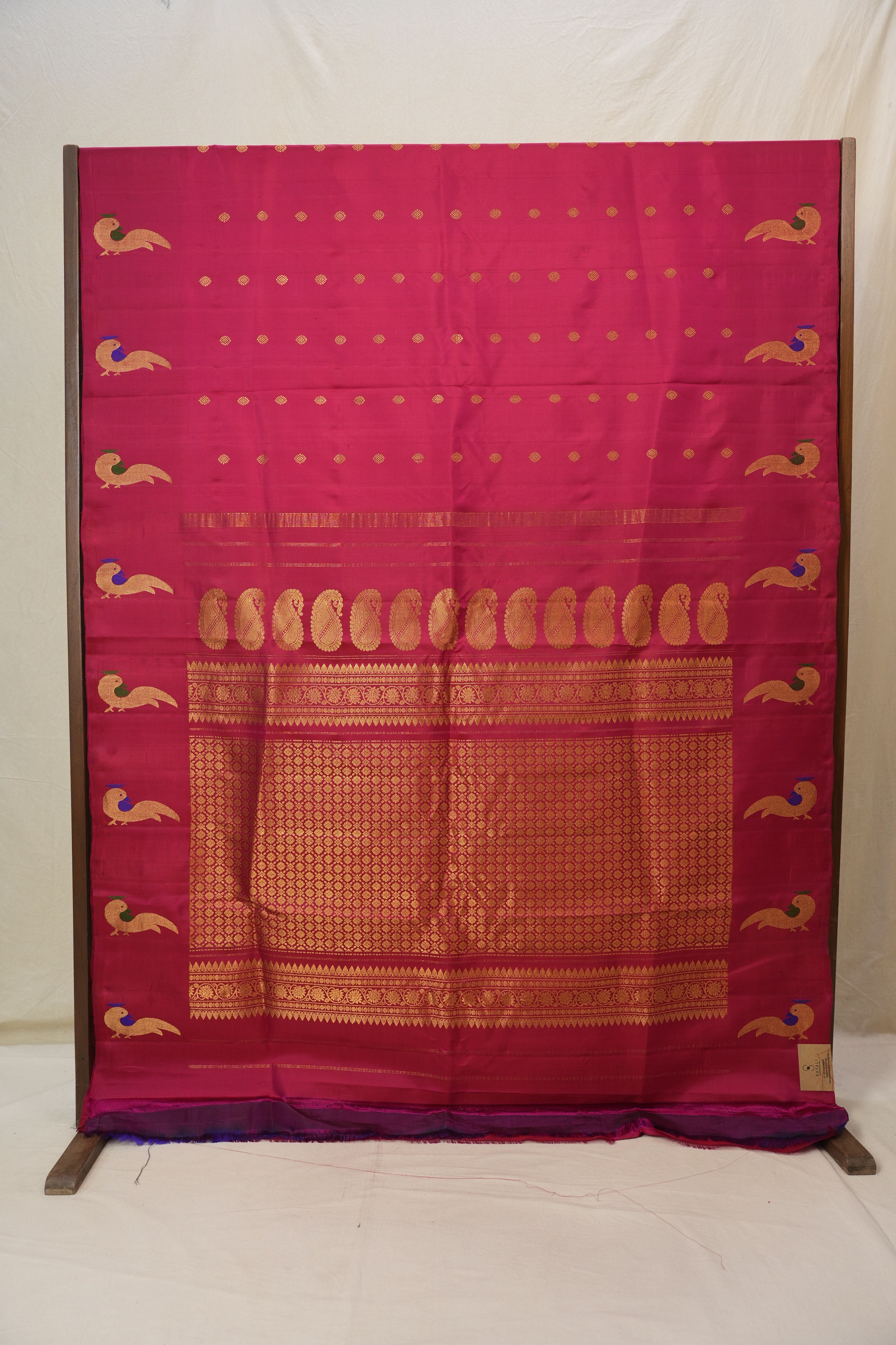 Dark Pink Gadwal Silk Saree - SRDPGSS625