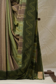 Green Pink Cotton Saree - SRGPCS3073