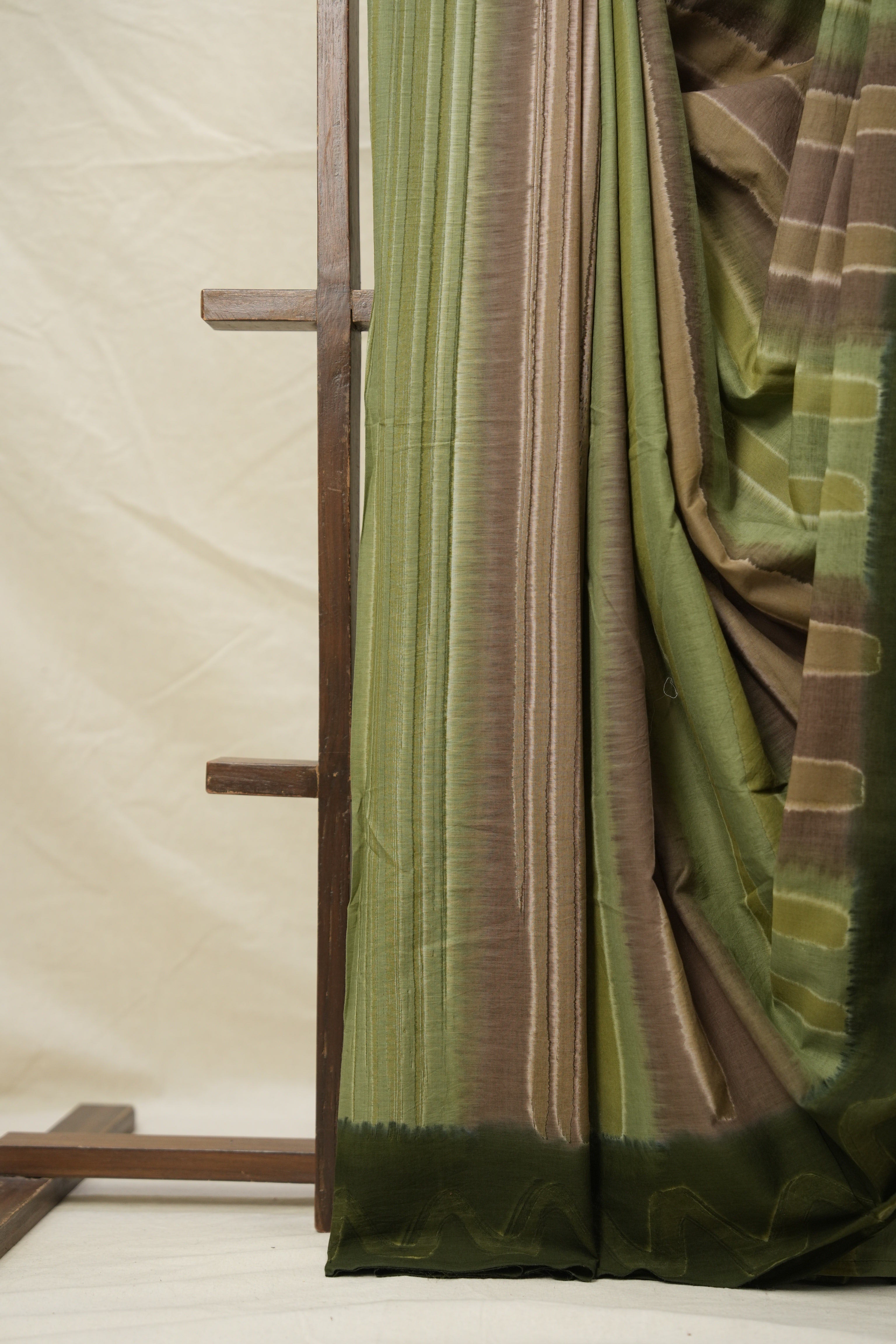 Green Pink Cotton Saree - SRGPCS3073