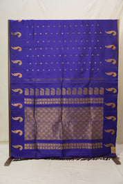 Blue Gadwal Silk Saree - SRBGSS628