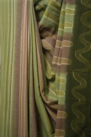 Green Pink Cotton Saree - SRGPCS3073