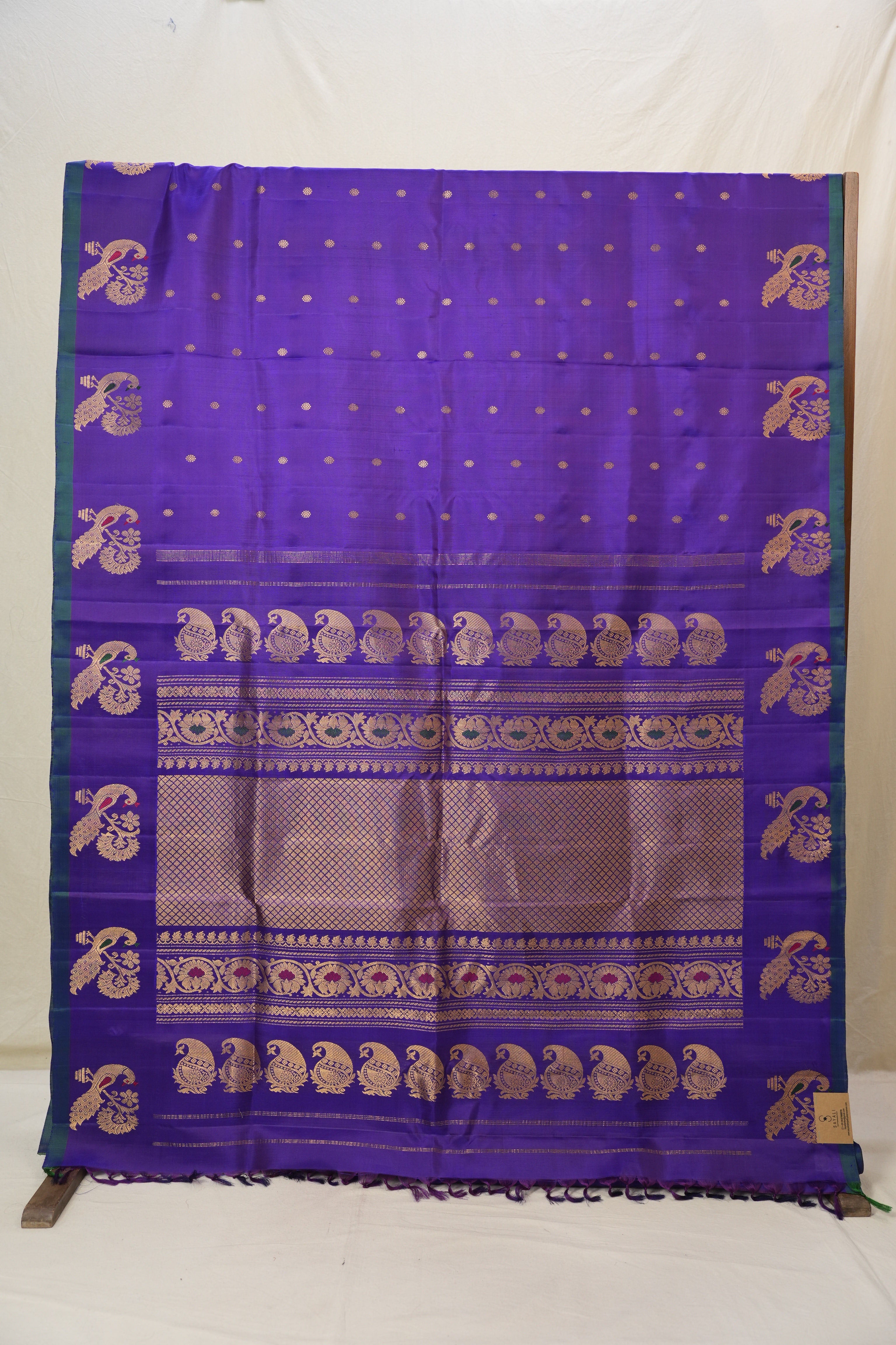 Purple Gadwal Silk Saree - SRPGSS629