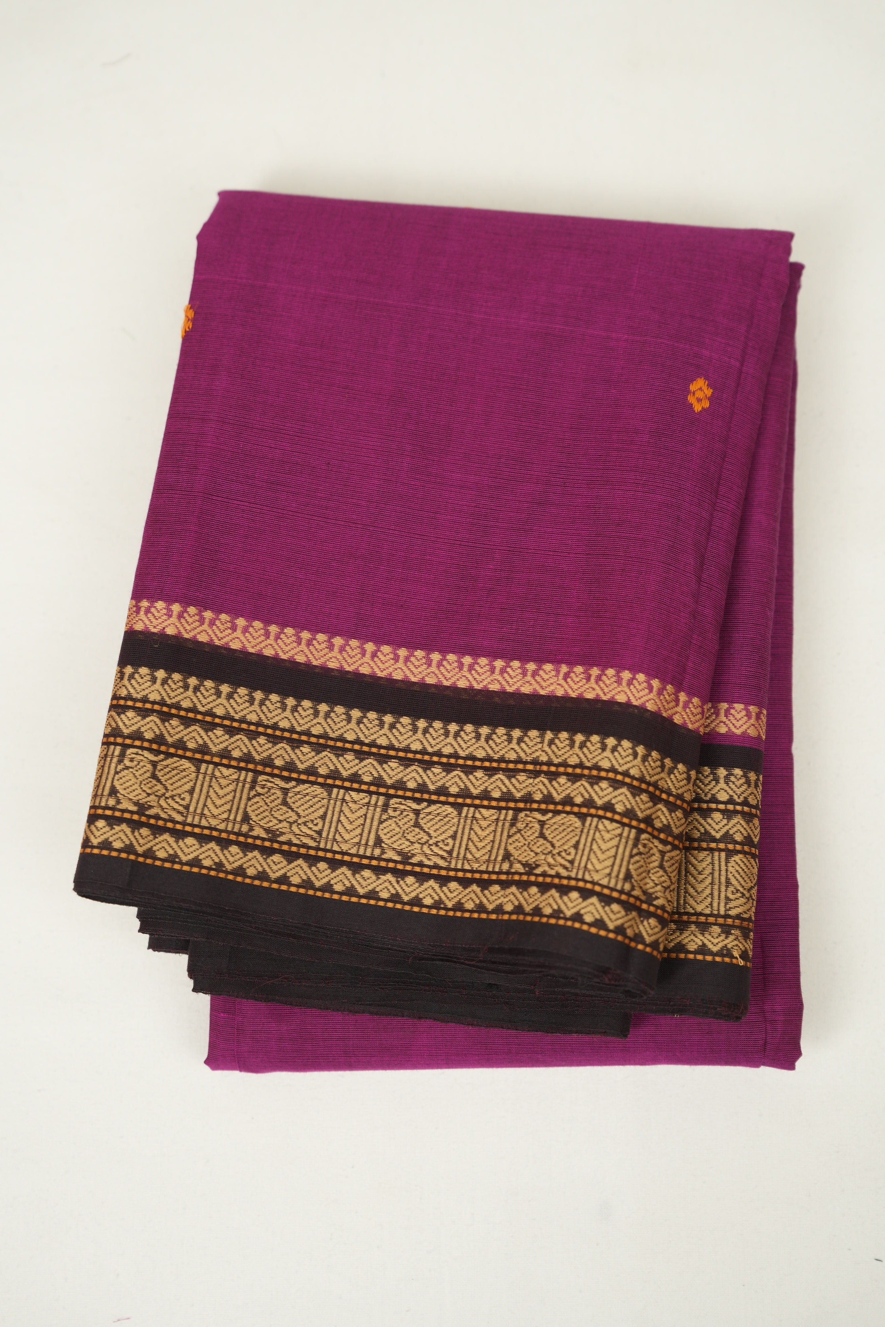 Magenta kanchi Cotton Saree - SRMKCS1420