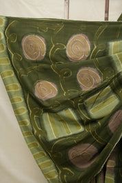 Green Pink Cotton Saree - SRGPCS3073