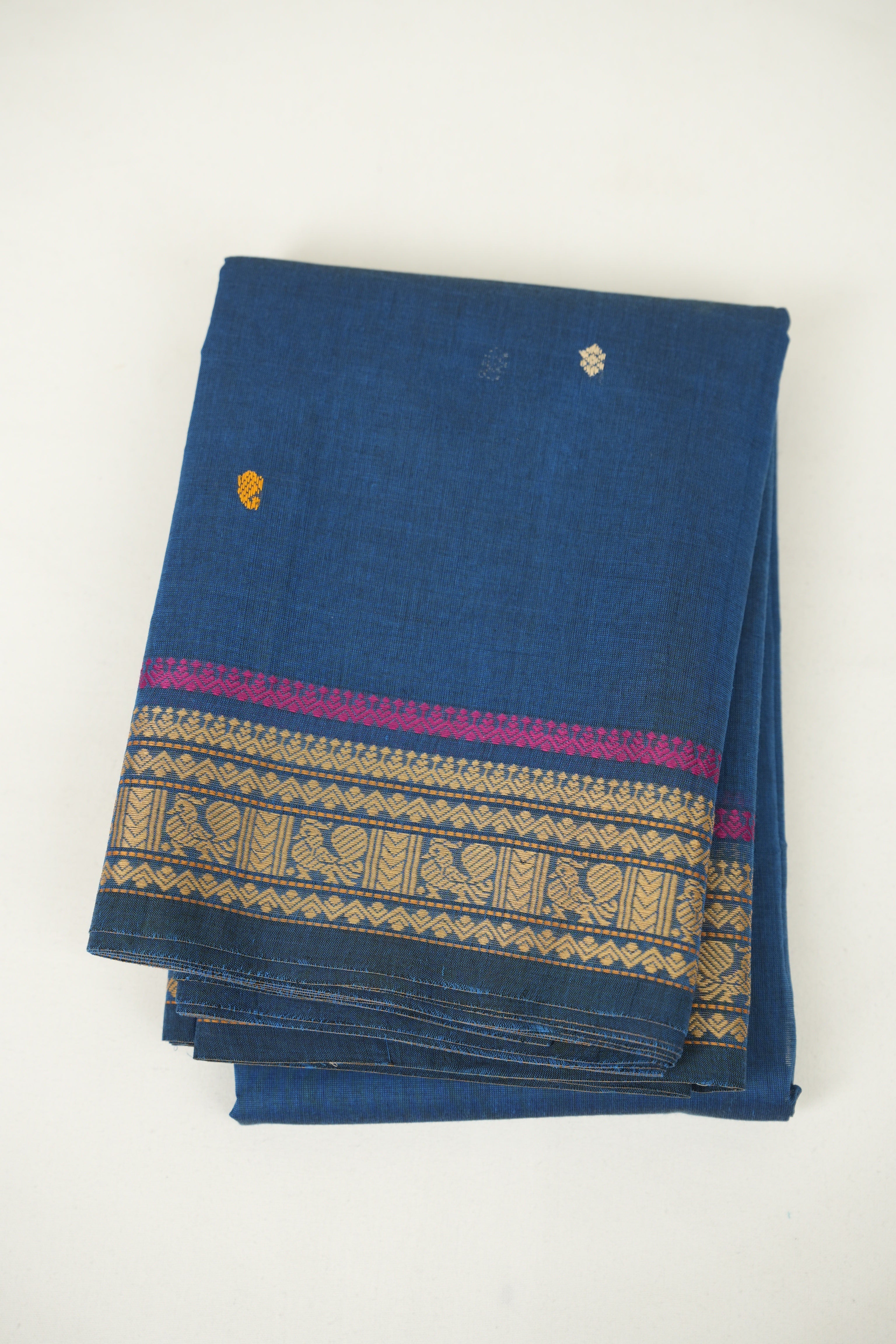 Blue Kanchi Cotton Saree - SRBKCS1408