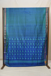 Blue Rajkot Patola Silk Saree - SRBRPSS566