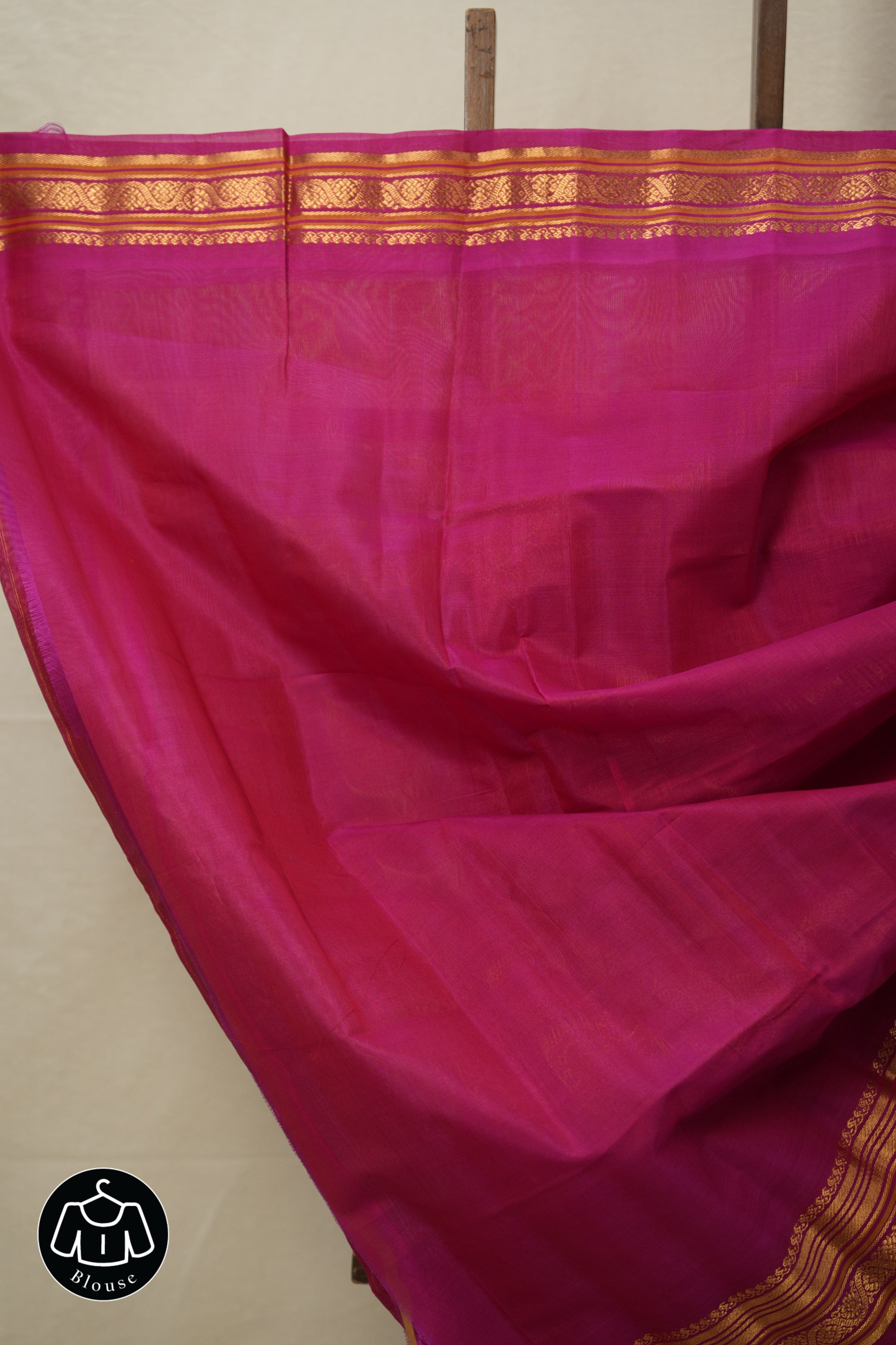 Red Gadwal Cotton Silk Saree - SRRGCSS149
