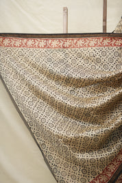 Cream HBP Cotton Silk Saree With Chanderi Border - SRCCSS1392