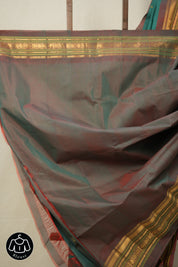 Green Gadwal Cotton Silk Saree - SRGGCSS163
